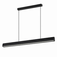 LED PENDELLEUCHTE Fyrith 106.7/7.5/161 cm - Schwarz, Kunststoff/Metall (106.7/7.5/161cm) - ZMH