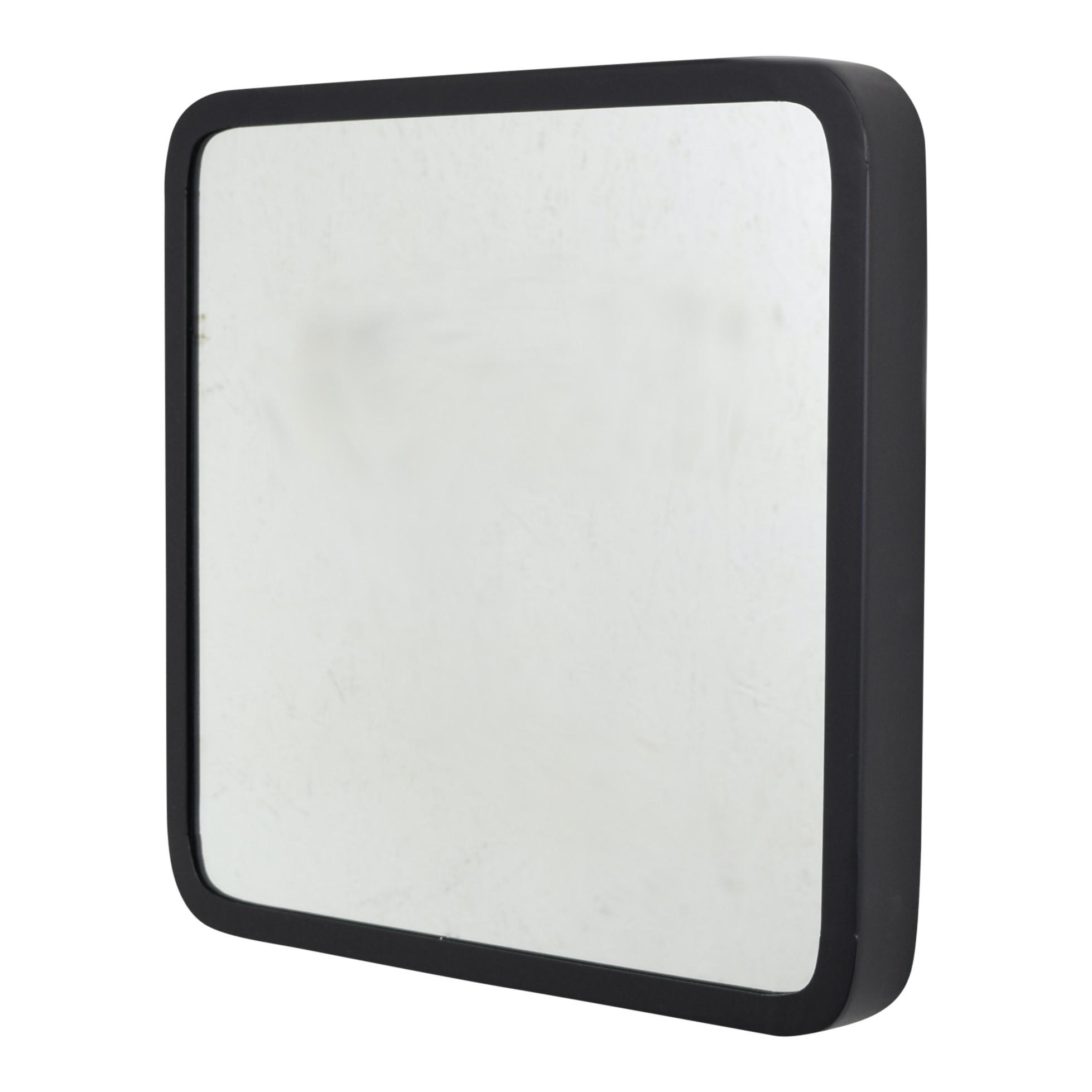 WANDSPIEGEL Rico Schwarz - Schwarz, Metall (42/42/5cm) - LOFT42