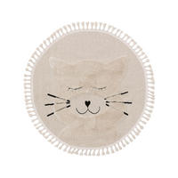 KINDERTEPPICH Momo Cream ø 120 cm rund - Creme, Textil (120/120cm) - Lytte