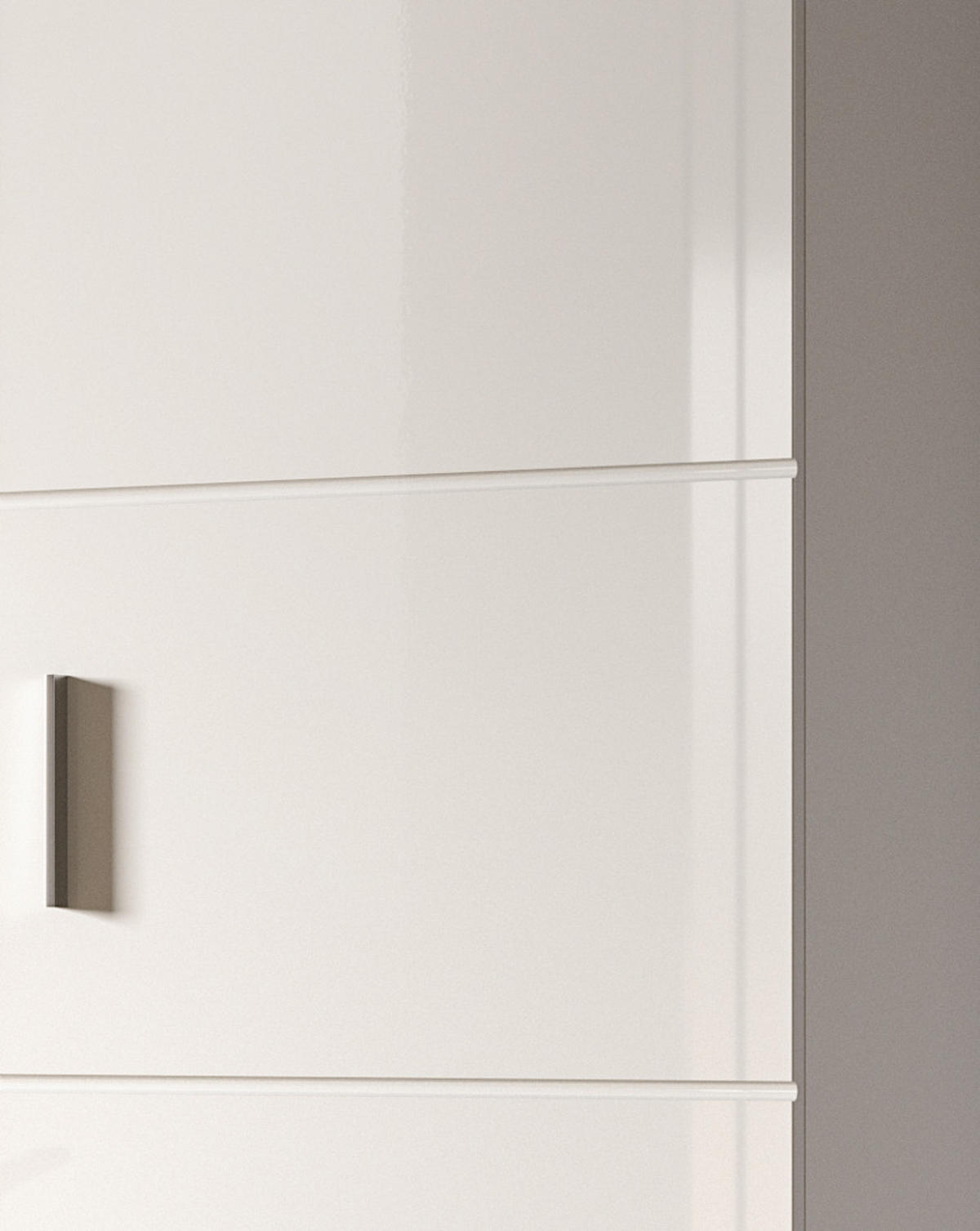 KOMMODE weiß Hochglanz 110 cm, Schuhkommode mit 10 Fächern - Weiß Hochglanz/Silberfarben, Holzwerkstoff/Kunststoff (110/107/37cm) - Inn.Furn