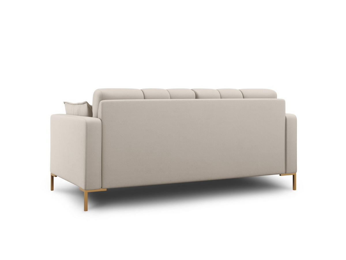 SOFA Mamaia aus strukturiertem Stoff beige 2 Sitzplätze - Beige, Textil (92/75/152cm) - Micadoni