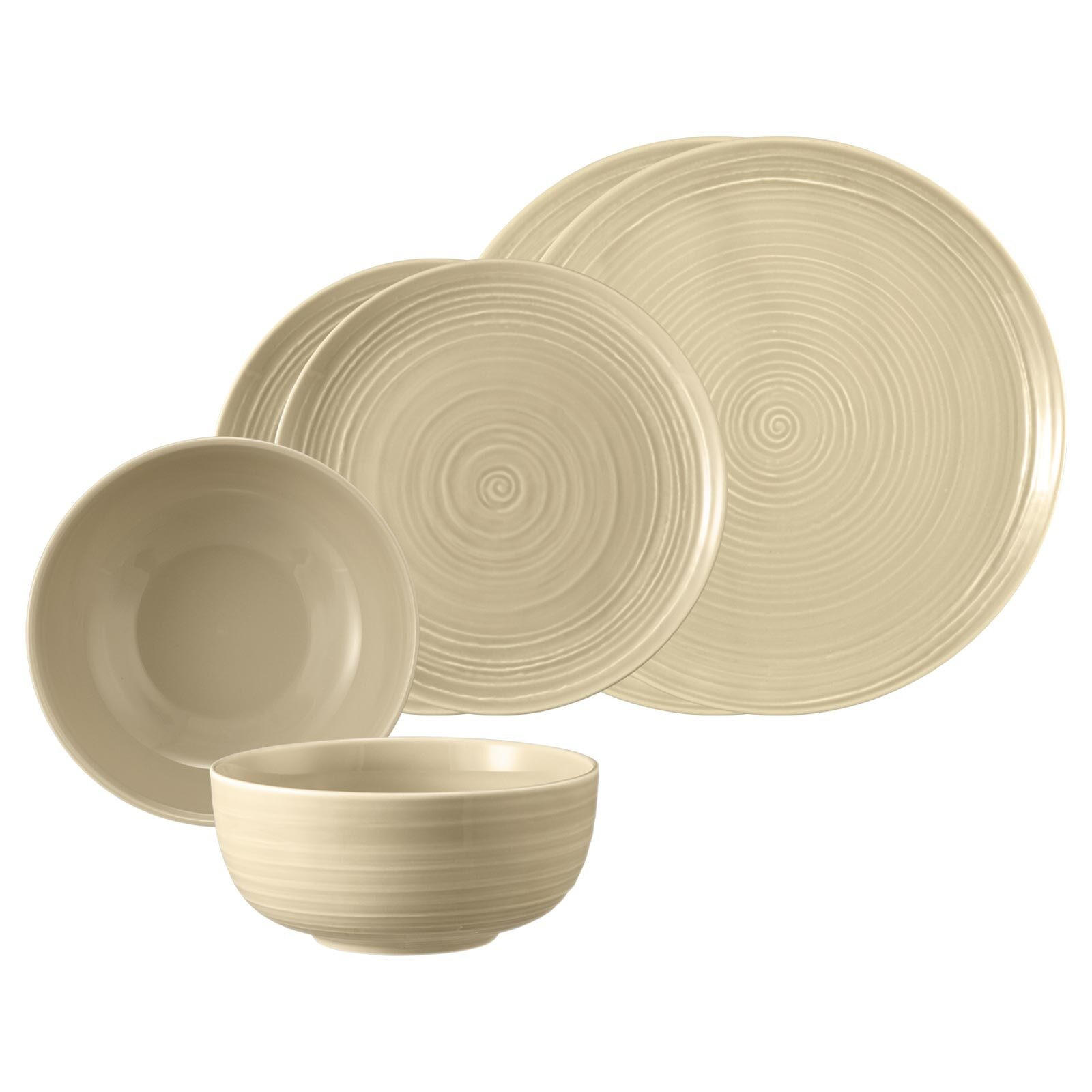 BASIC-SET Terra Sandbeige 6er Set - Beige, Keramik (1/1/1cm) - Seltmann Weiden
