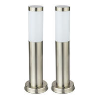 LED STEHLEUCHTE Silber Modern - Silberfarben, Metall (7.8/7.8/45cm) - Globo Lighting