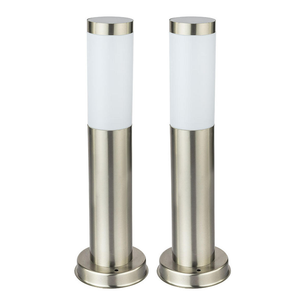 LED STEHLEUCHTE Silber Modern - Silberfarben, Metall (7.8/7.8/45cm) - Globo Lighting