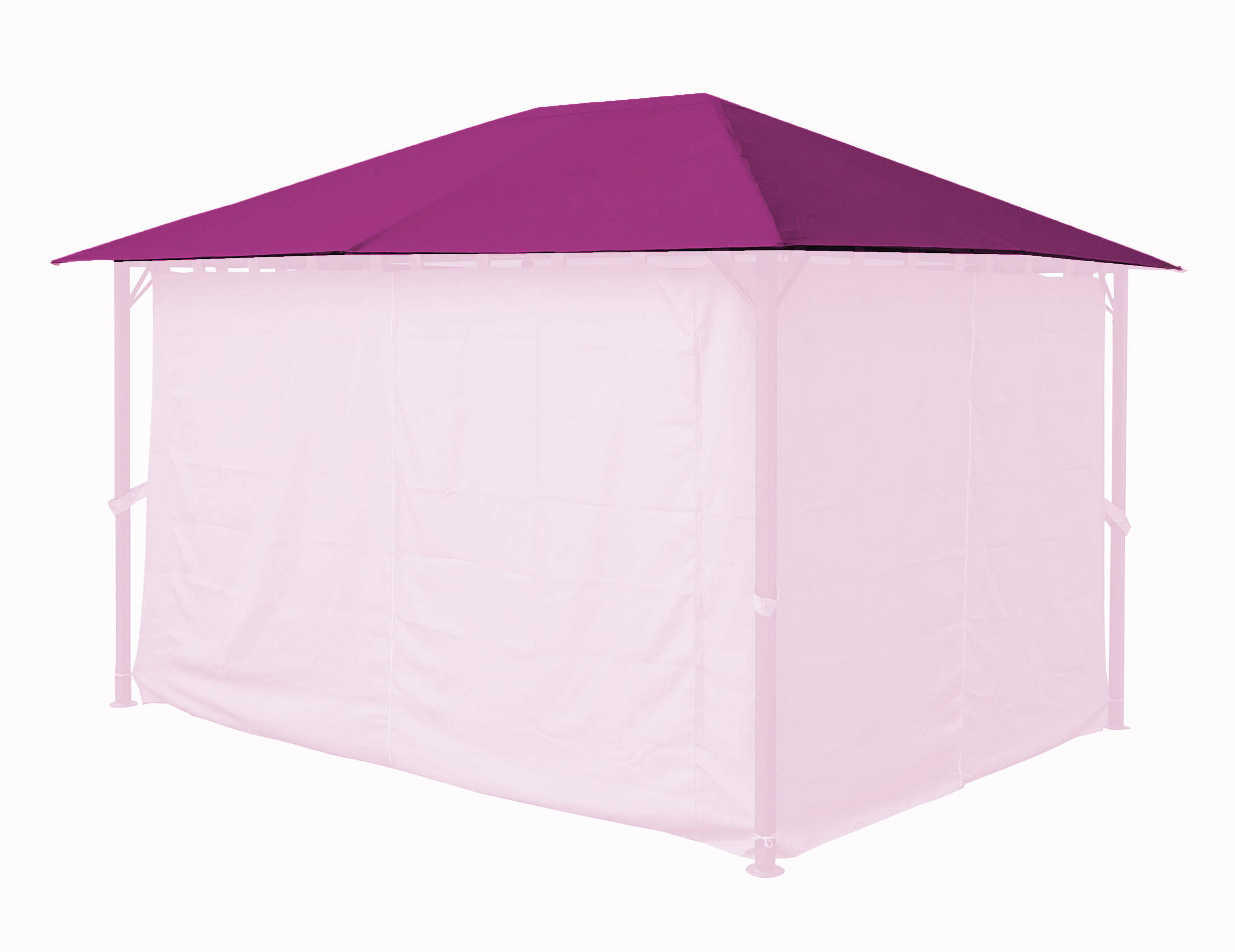 ERSATZDACH Antikpavillon 3x4m Sand - Bordeaux, Textil (297/1/397cm) - QUICK STAR