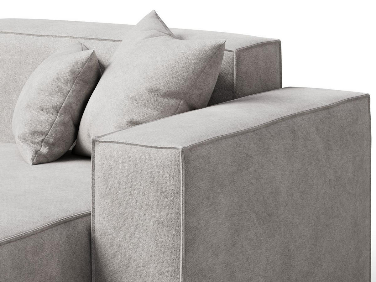 ECKSOFA Arizona Hellgrau Rechts - Hellgrau, Holz/Textil (265/180cm) - Graingold