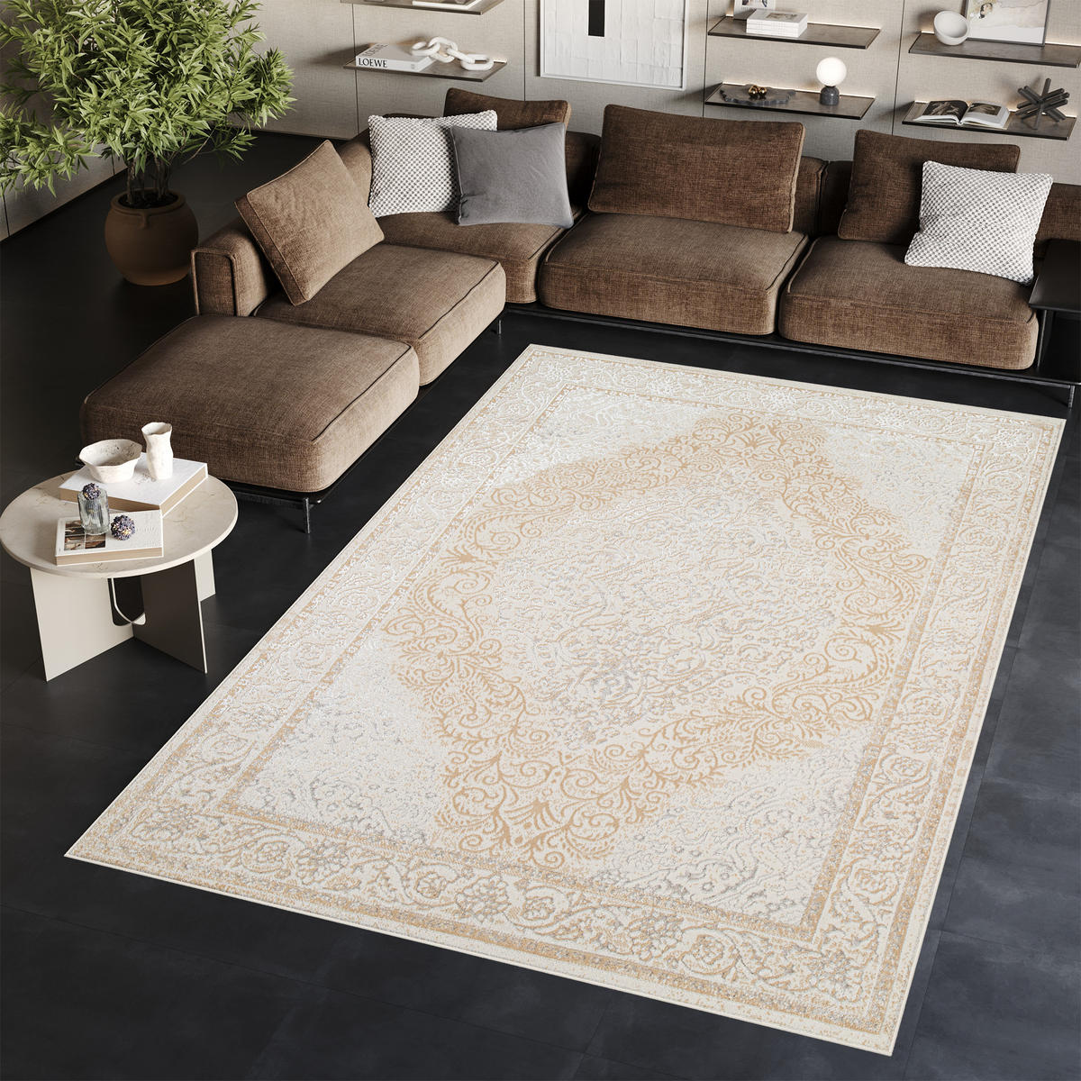 TEPPICH ARES Creme 180/250 cm - Creme, Kunststoff (180/250cm) - Tapiso