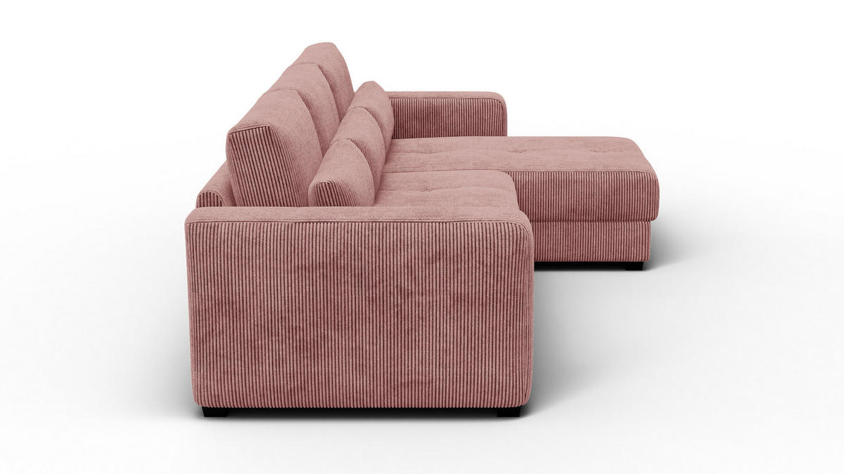 ECKSOFA OLI 4-Sitzer rechts, altrosa - Altrosa, Holz/Textil (295/172cm) - Courtois Laville
