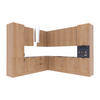WINKELKÜCHE - 310 x 290 cm Livaro – KU-S37 – Sonoma Eiche - Sonoma Eiche, Holzwerkstoff (310/247/290cm) - hi-markt