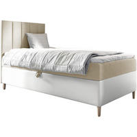 KINDERBETT MAYA 1 - Beige/Weiß, Holzwerkstoff (92/208cm) - Meblini