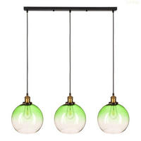 PENDELLEUCHTE Rome - Transparent/Schwarz, Glas/Metall (20/75/110cm) - kiki design