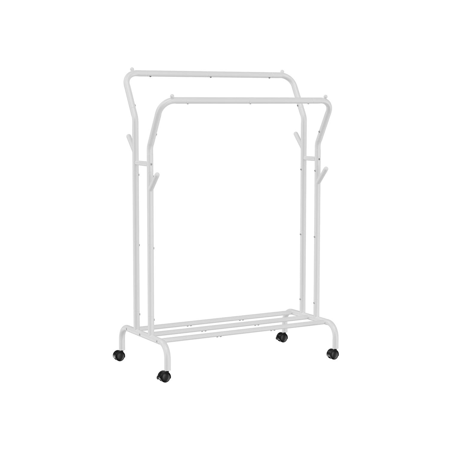 KLEIDERSTÄNDER SÃO TOMÉ - Weiß, Metall (103.5/155/52.5cm) - Hansiro