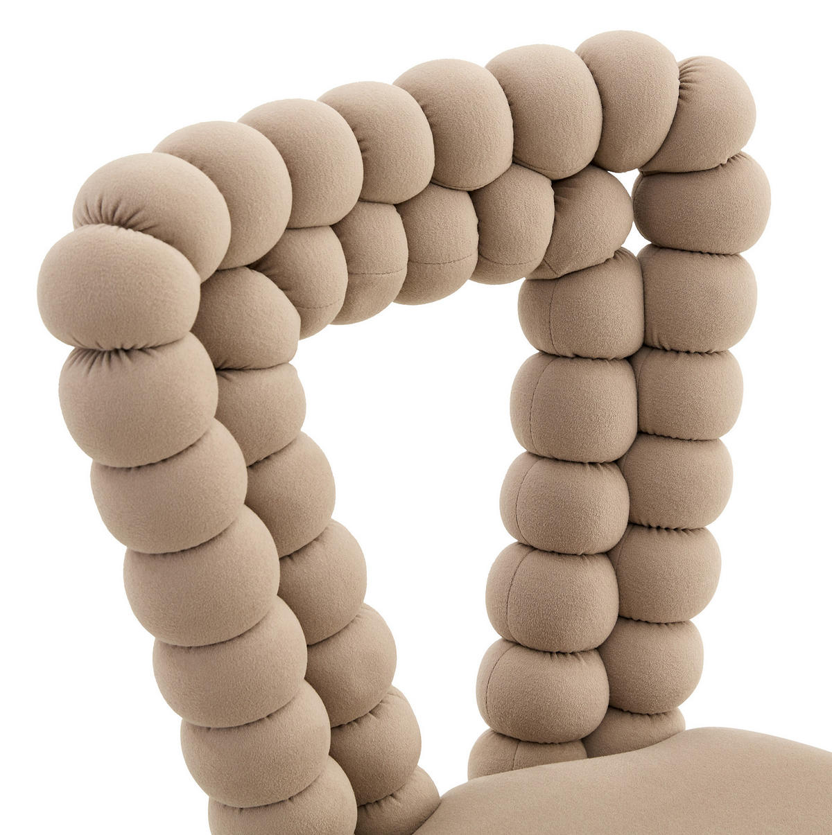 ESSZIMMERSTUHL 2er-Set Samt Camel mit Metallbeinen - Braun, Metall (44/85/45cm) - Meubliv