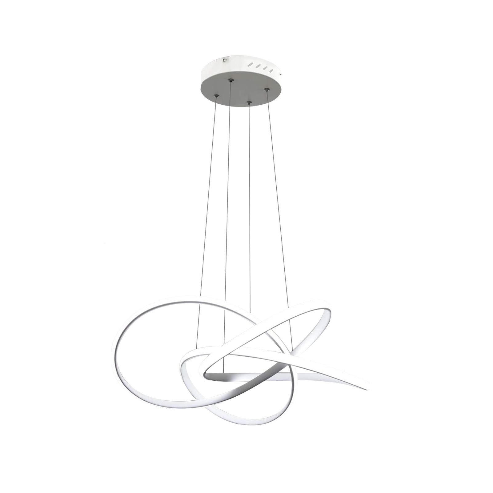 LED-PENDELLEUCHTE Elarionne 58/150/20 cm - Weiß, Metall (150/20/150cm) - ZMH