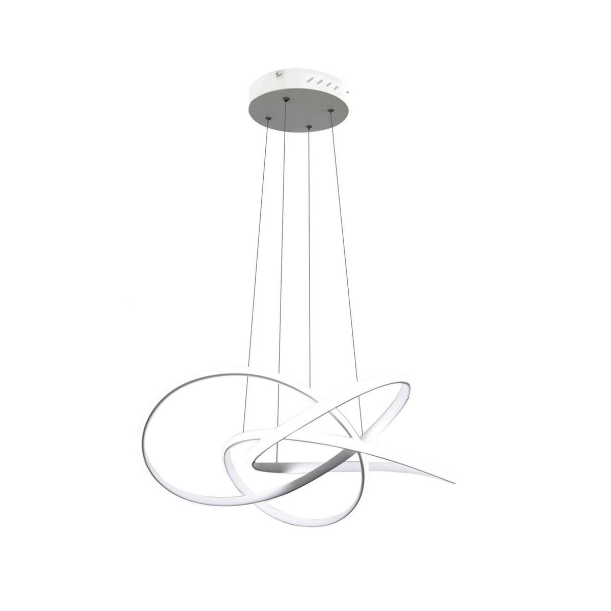 LED-PENDELLEUCHTE Elarionne 58/150/20 cm - Weiß, Metall (150/20/150cm) - ZMH