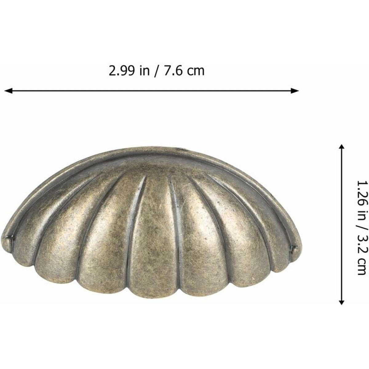 SCHRANKKNOPF 6er-Set - Schwarz, Metall (1/3/1cm)