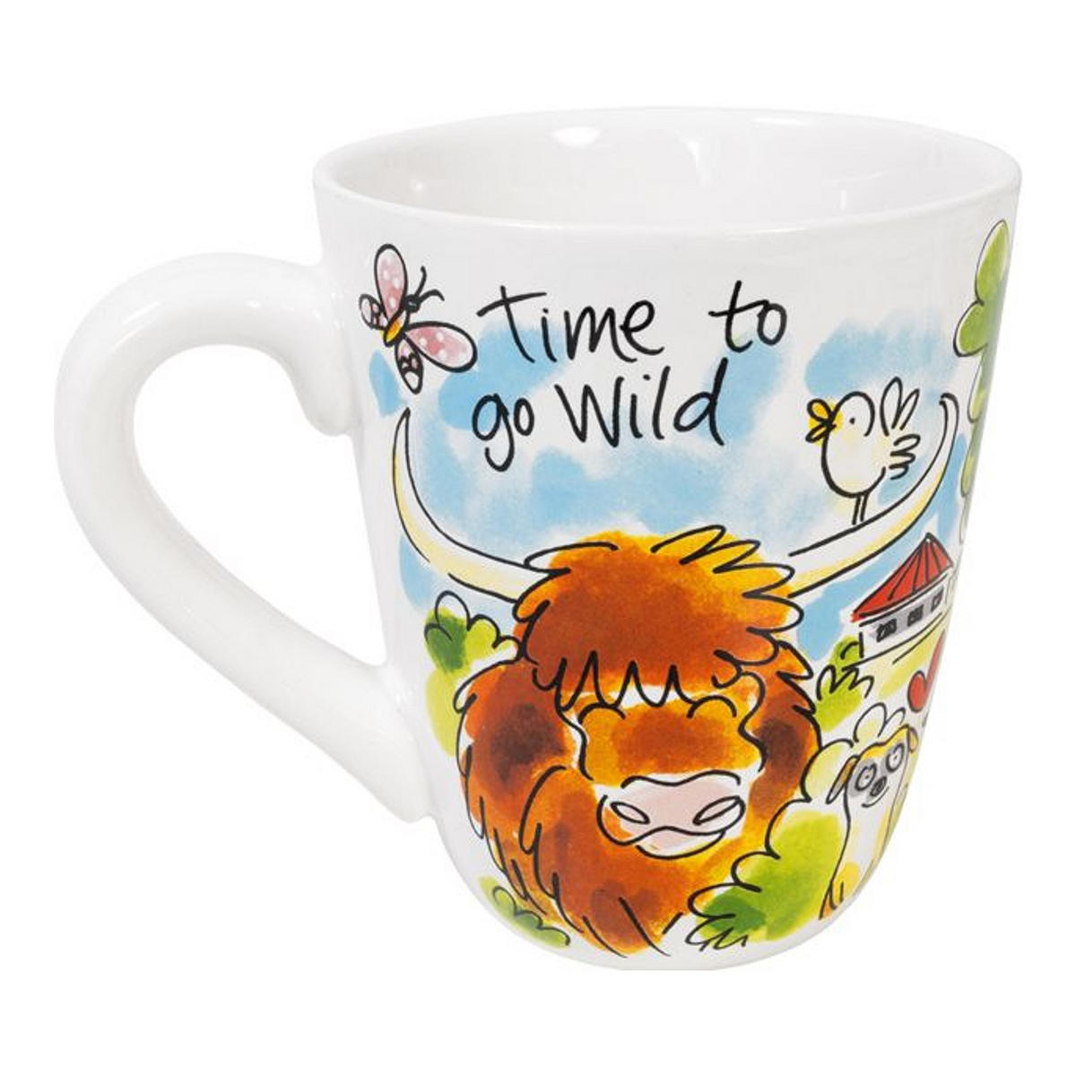 BECHER Wild werden Beekse Bergen in Bunt - 350 ml - Multicolor, Keramik (0.35L) - Blond Amsterdam