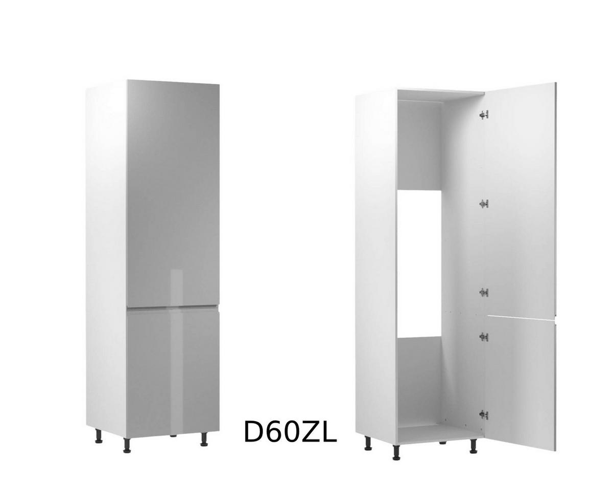 ECKKÜCHE 280 x 220 cm – Aspen KA3-M280 - in Grau/Hochglanz - Grau, Holz (500/212/58cm)