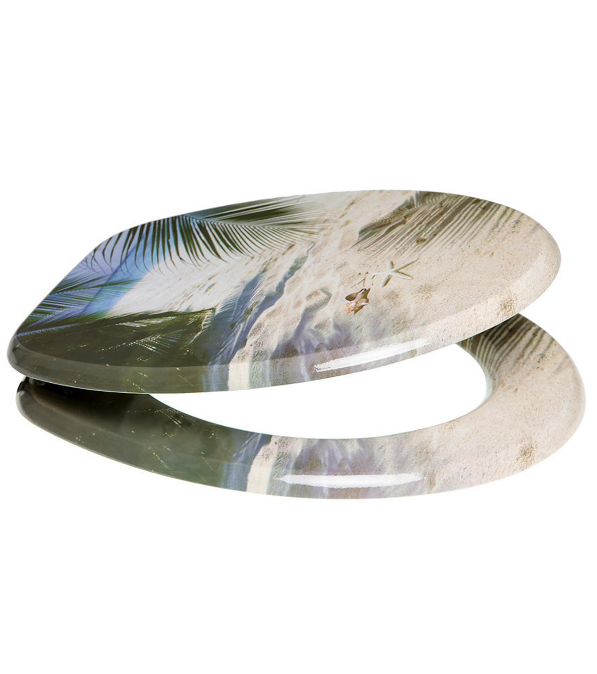 WC-SITZ Beach - Beige, Holzwerkstoff (38/6/47cm) - Sanilo