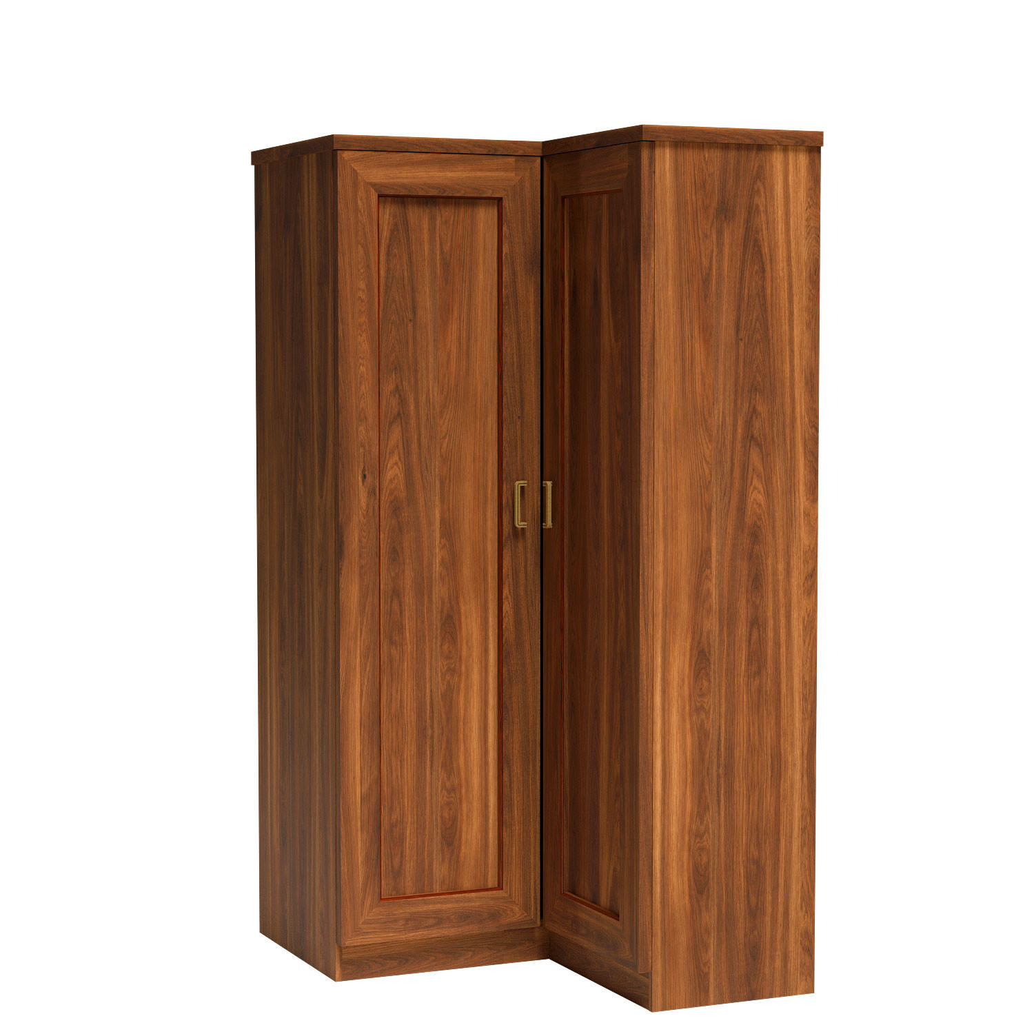 DREHTÜRENSCHRANK UDINE 110/190/57 cm 2-türig Braun - Braun, Holzwerkstoff (110/190/57cm) - MASSENO