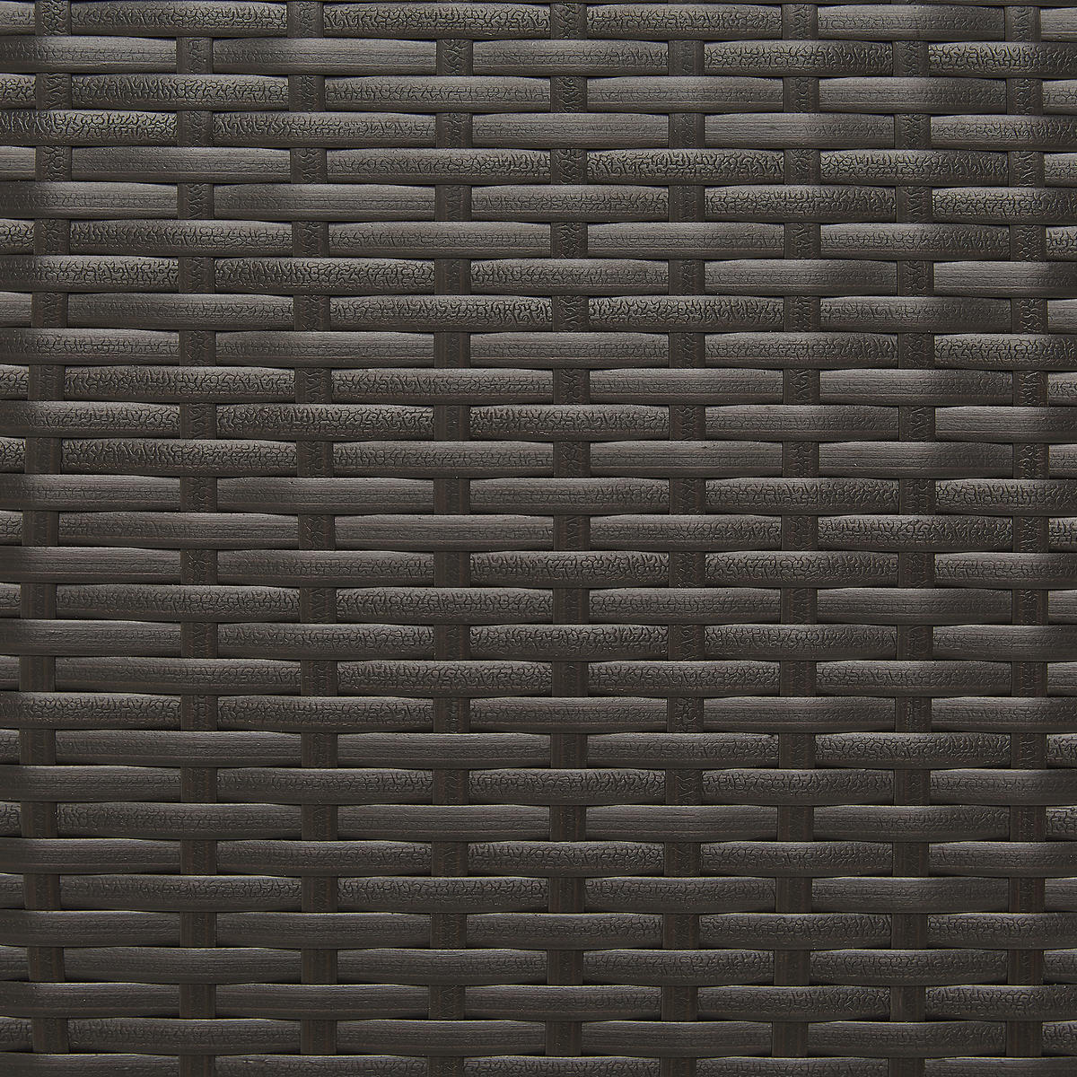 AUFLAGENBOX Rattan braun 155/75 cm Modena - Schwarz/Braun, Kunststoff (155/80/75cm) - Beliani