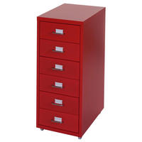 ROLLCONTAINER Rot - Rot, Metall (28/69/41cm) - MCW
