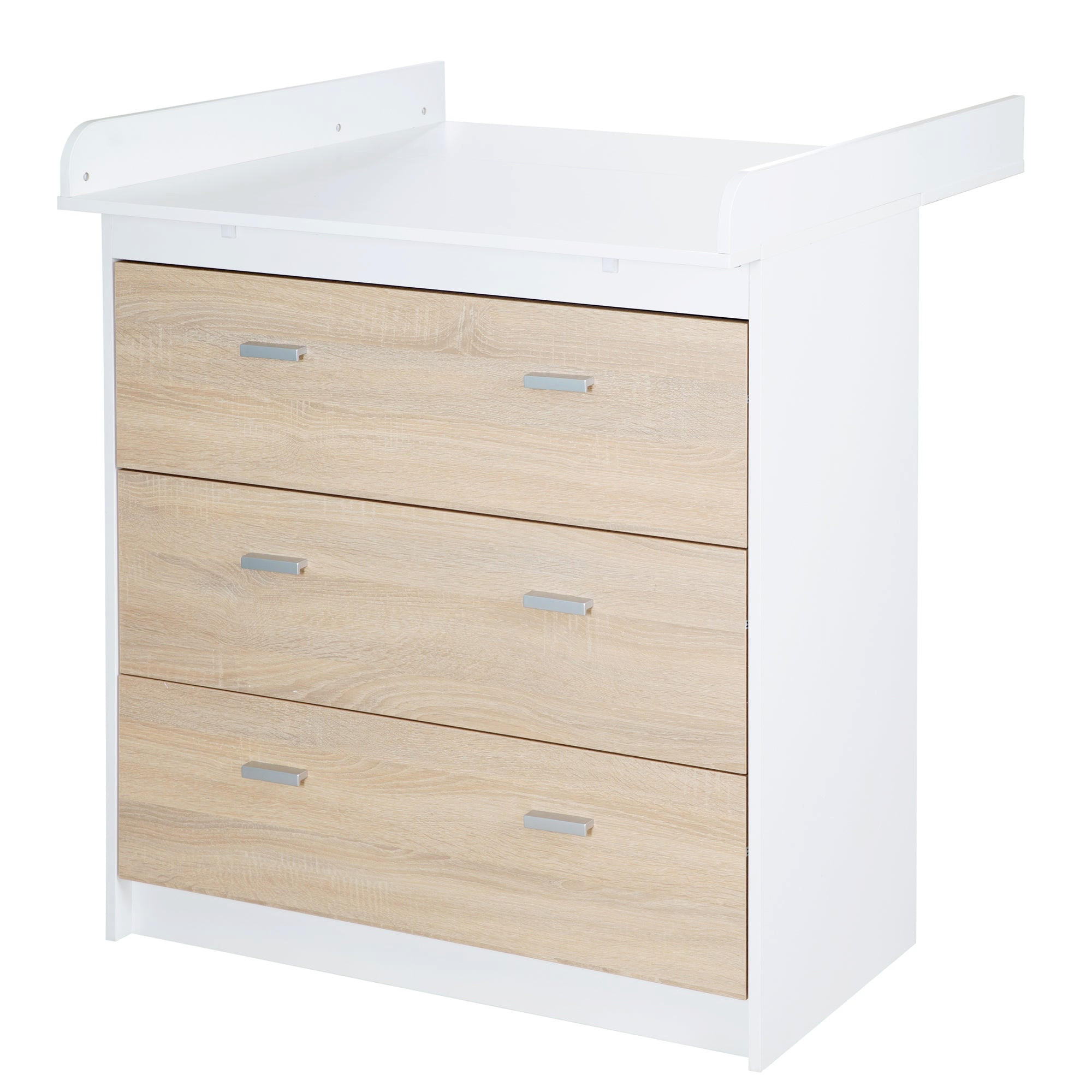 WICKELKOMMODE Gabriella - Weiß, Holzwerkstoff/Kunststoff (88.5/98/75cm) - Roba