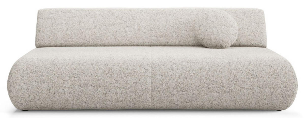 SITZSOFA Beige PENTI Schlaffunktion PUENTE Stoff - Beige, Textil (214/74/100cm) - Sepro Meble
