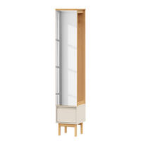 MASSIVE GARDEROBE - Pinie / Kaschmir - Kaschmir/Pinienfarben, Holz (35/188/35cm) - home24