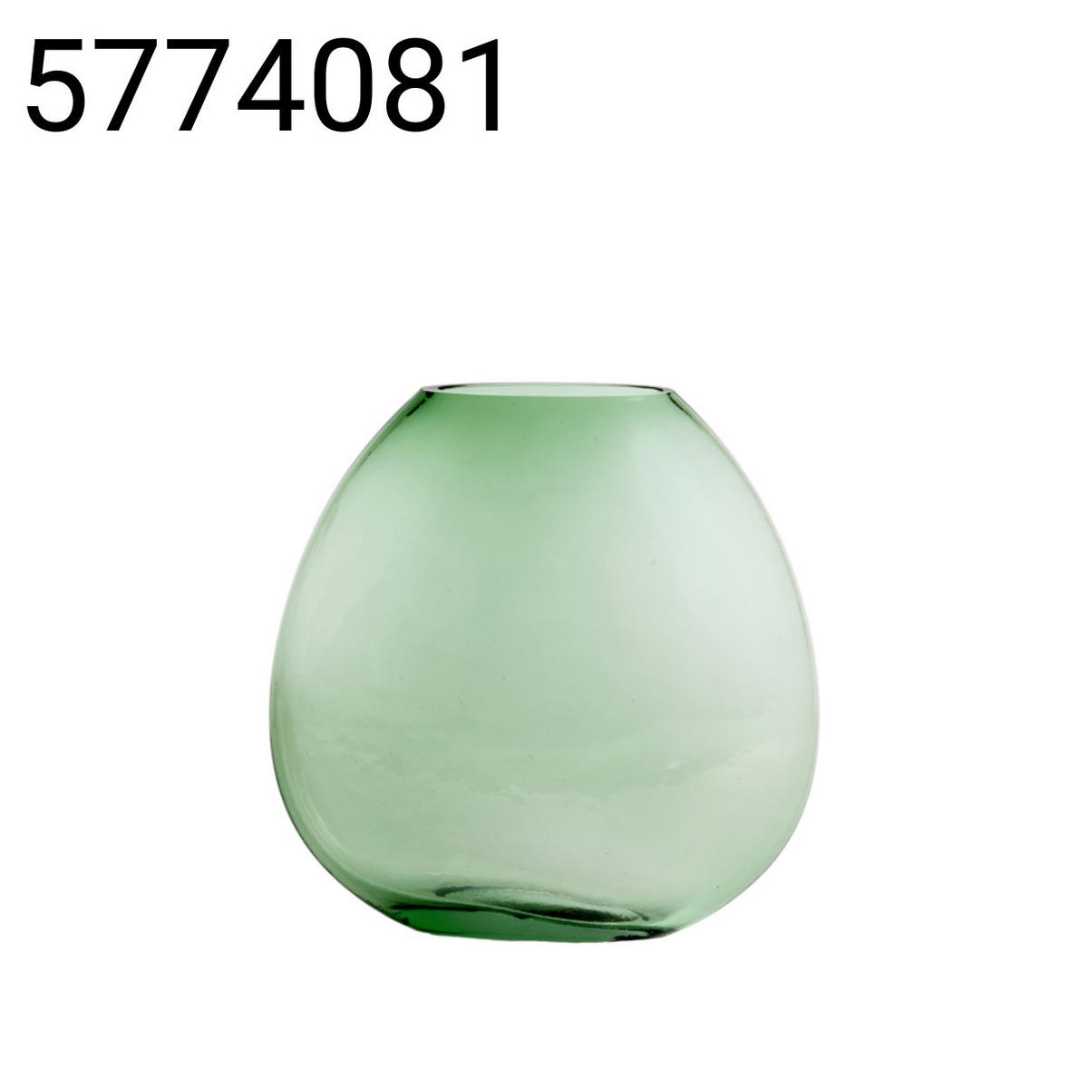 VASE Santino - Grün - 33/13/33.5 cm - Grün, Glas (33.5cm) - Light & Living
