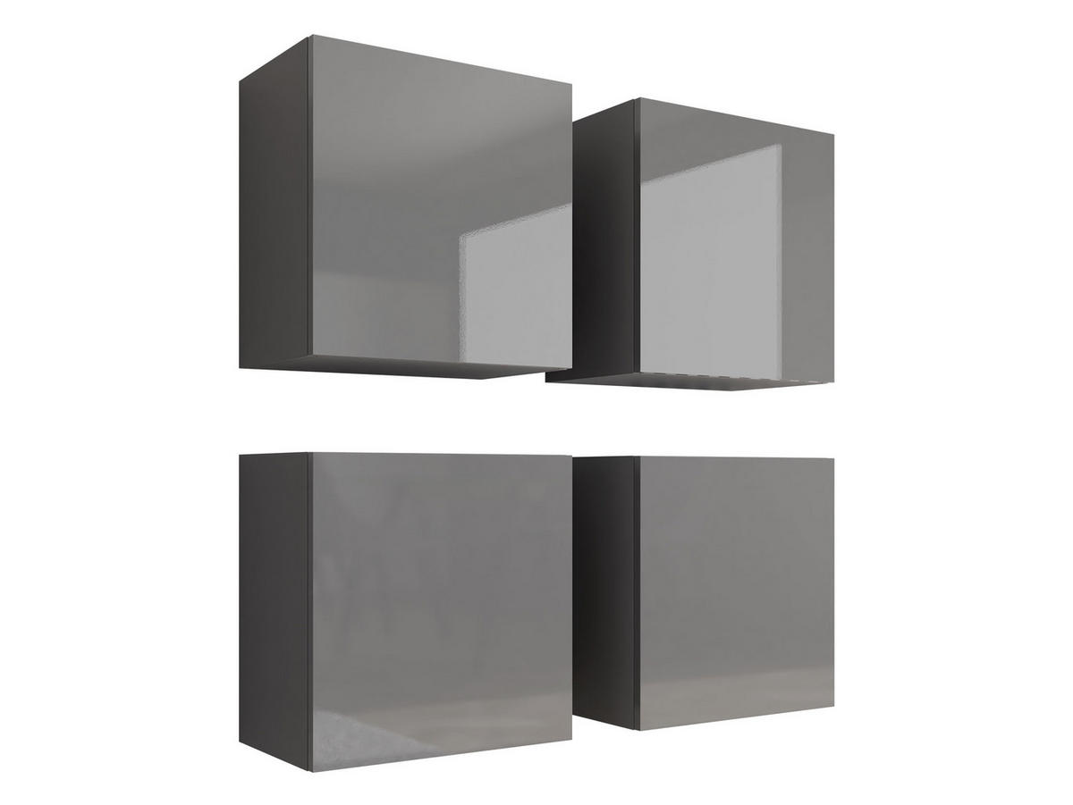 HÄNGEVITRINE Vigo - Grau, Holzwerkstoff (100/100/30cm) - MIRJAN24