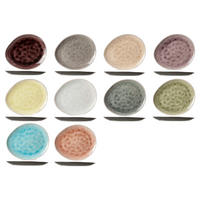 FRÜHSTÜCKTELLER / Dessertteller Streetfood 19.5 x 16 cm - 10 Stück - Multicolor, Keramik (20/16/2cm) - Cosy & Trendy
