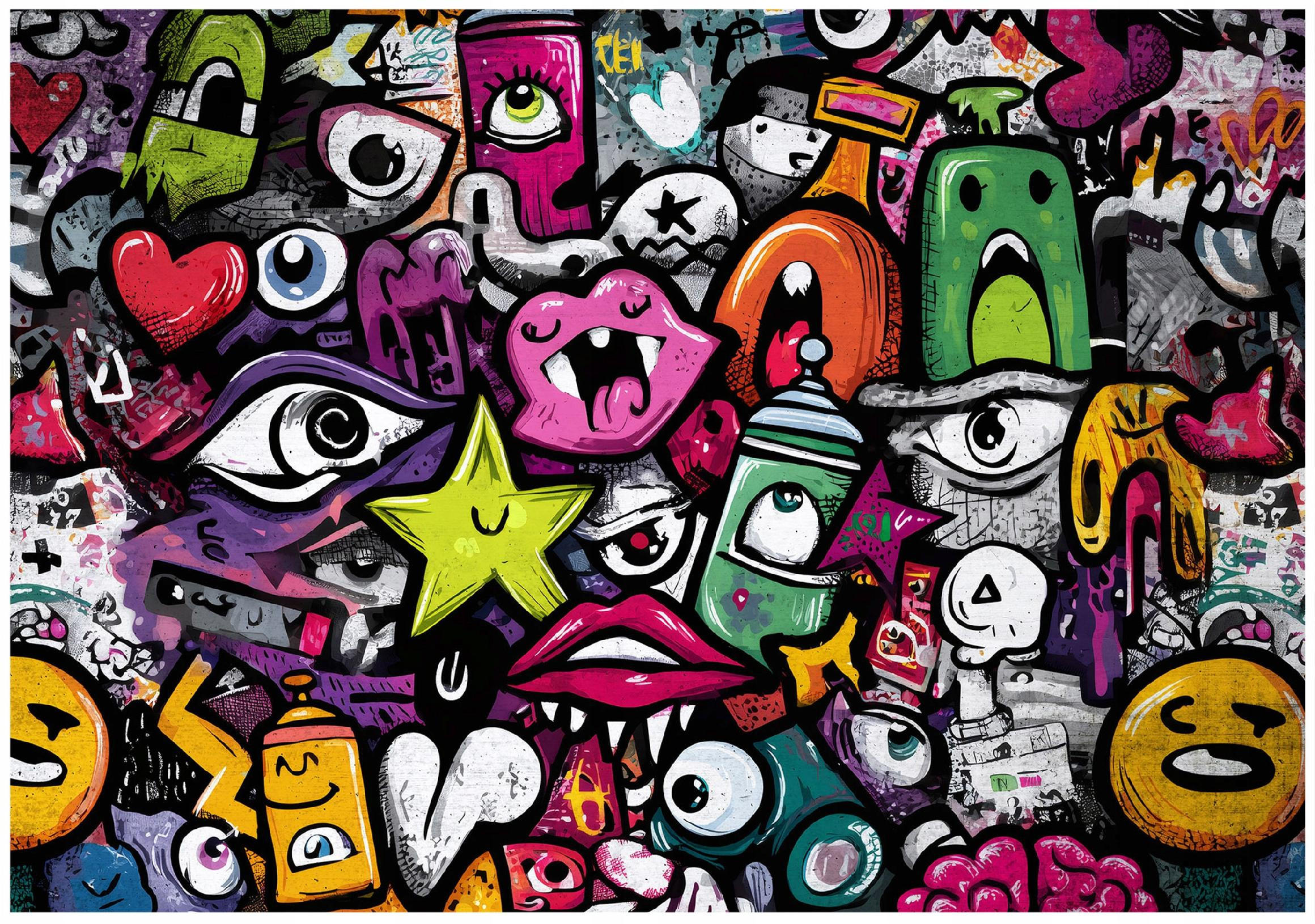 Wallarena FOTOTAPETA pro chlapce graffiti barevná 200x140 cm