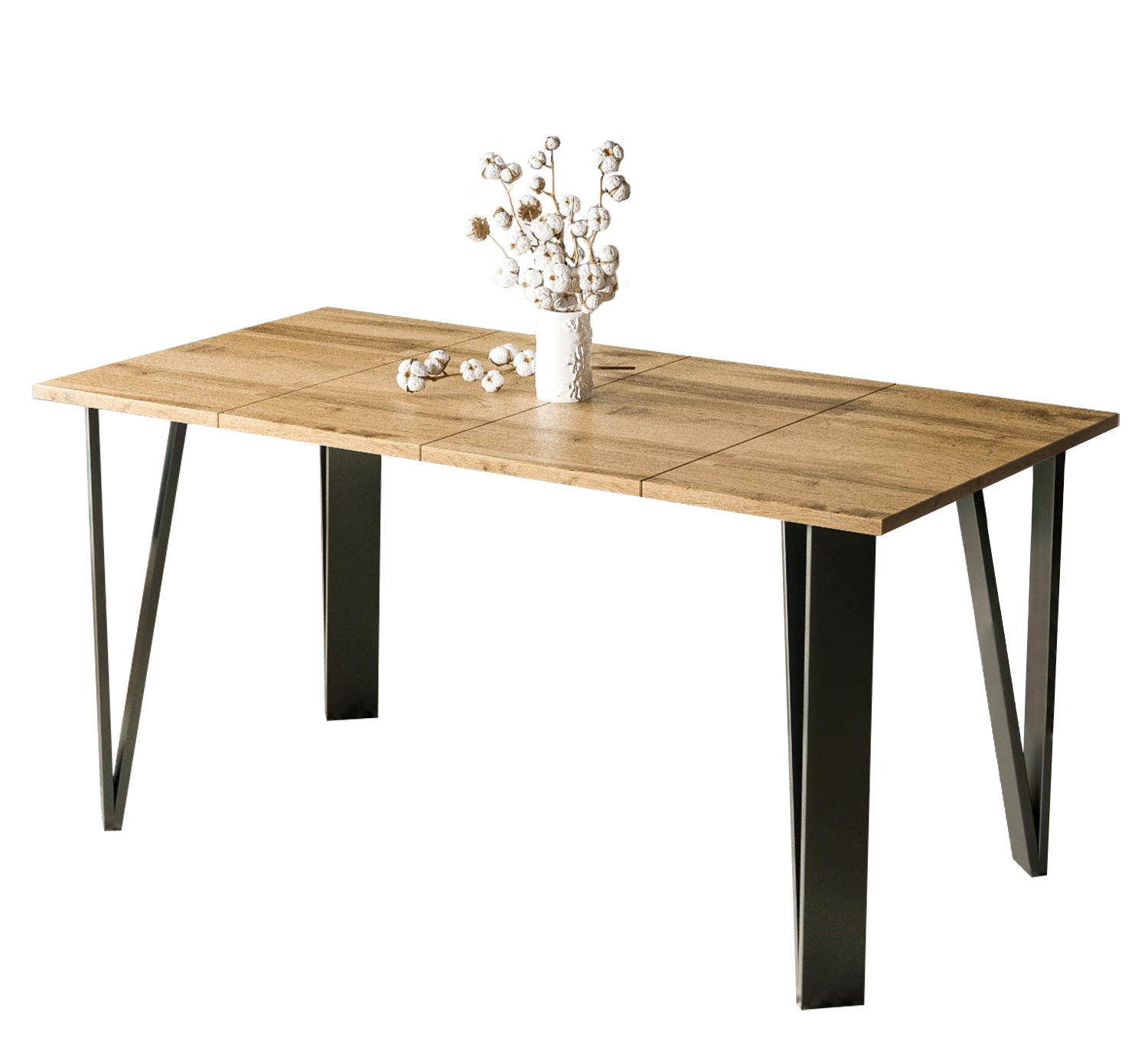 ESSTISCH Adeo ausziehbar bis 170 cm - Eiche Wotan, Holzwerkstoff (80/80/76cm) - Endo-Moebel