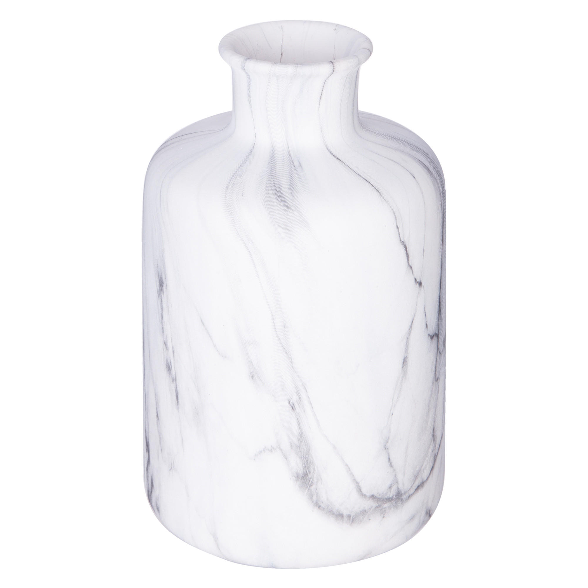 BLUMENVASE aus Keramik Marble 11/11/18 cm - Weiß, Keramik (18cm) - Atmosphera Createur d´interieur