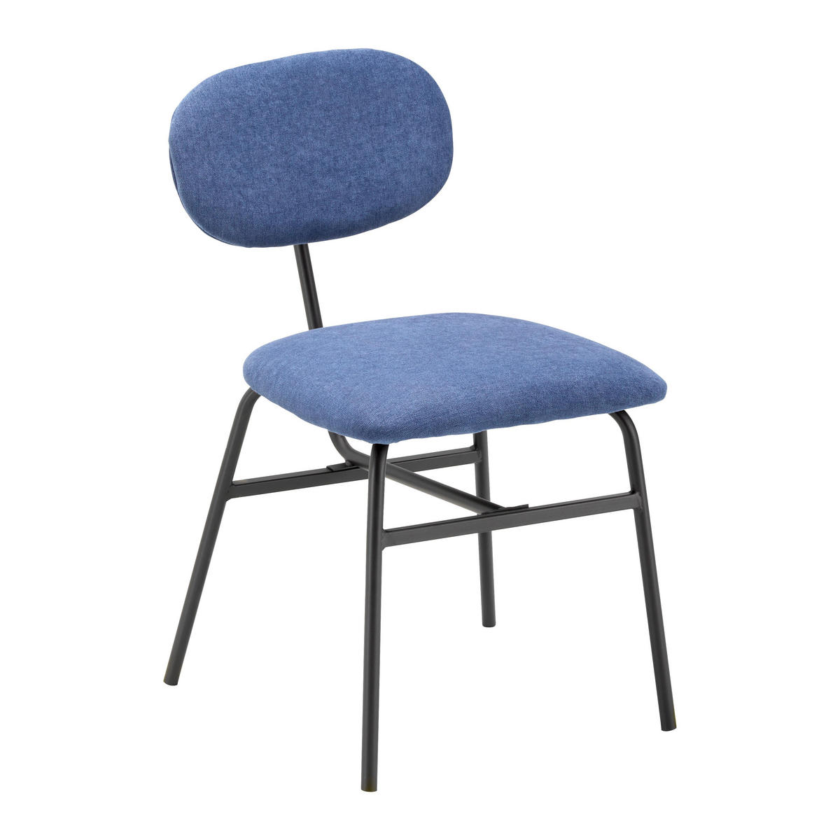 STUHL-SET Pino 2 er-Set Blau - Blau, Holz (46/80/55cm) - Bessagi Home