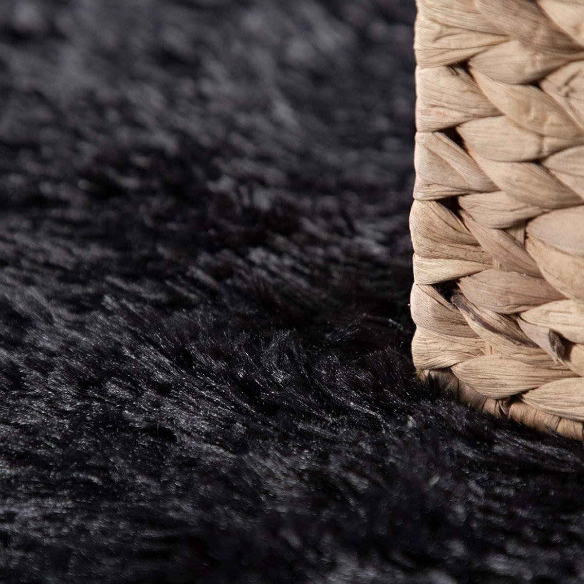 HOCHFLORTEPPICH 120/170 cm Silky 591 - Schwarz, Textil (120/170cm) - Paco Home