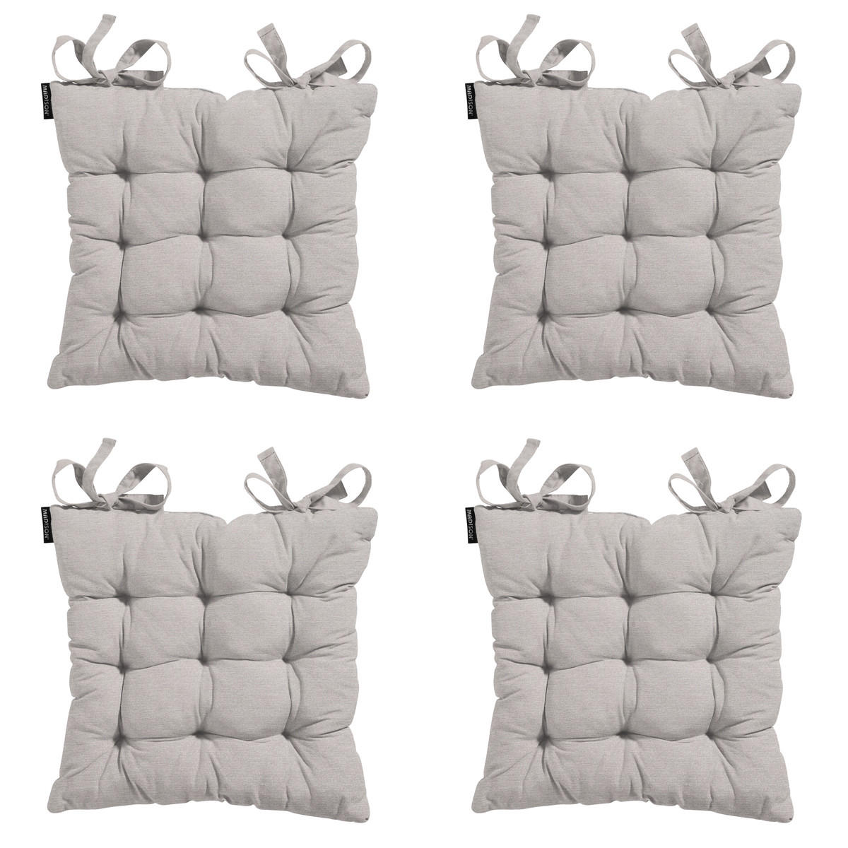 SITZKISSEN Neapel 46/46 cm 4er-Set - Taupe, Textil (46/8/46cm) - Madison