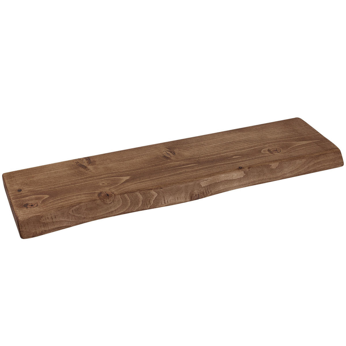 WANDREGAL rustikales 22/3,8/100 cm Nussbaum - Rotbraun, Holz (100/3.8/22cm)