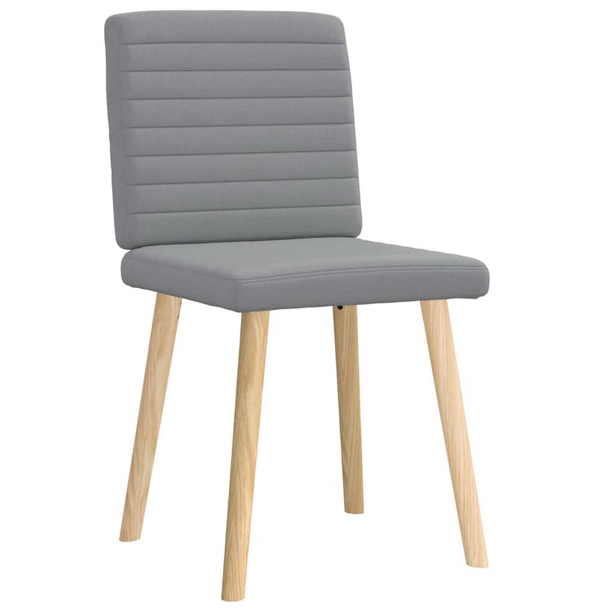 ESSZIMMERSTÜHLE 2 Stk. Hellgrau Stoff 45*54*86cm - Grau, Metall (45/86/54cm) - ZMH