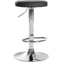 BARHOCKER Ponte 60-81 cm Schwarz - Schwarz, Leder (38.5/60/38.5cm) - furnicato