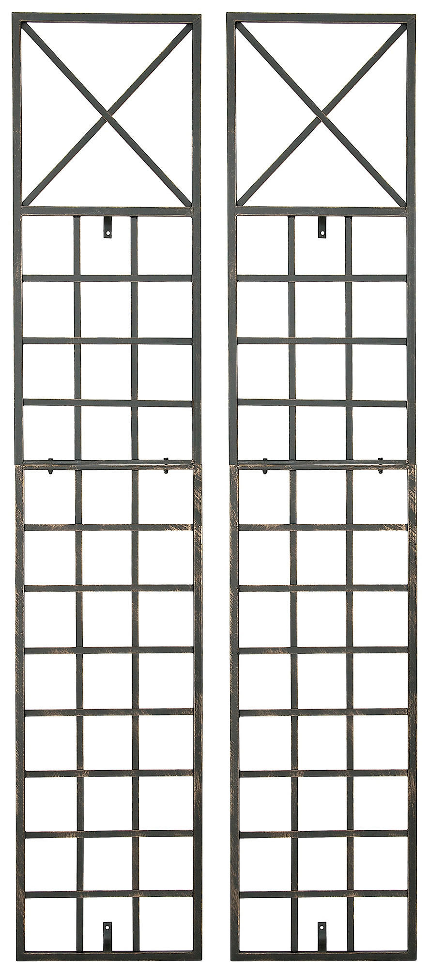 TPFLiving Rankgitter Braun 40x198x2 cm