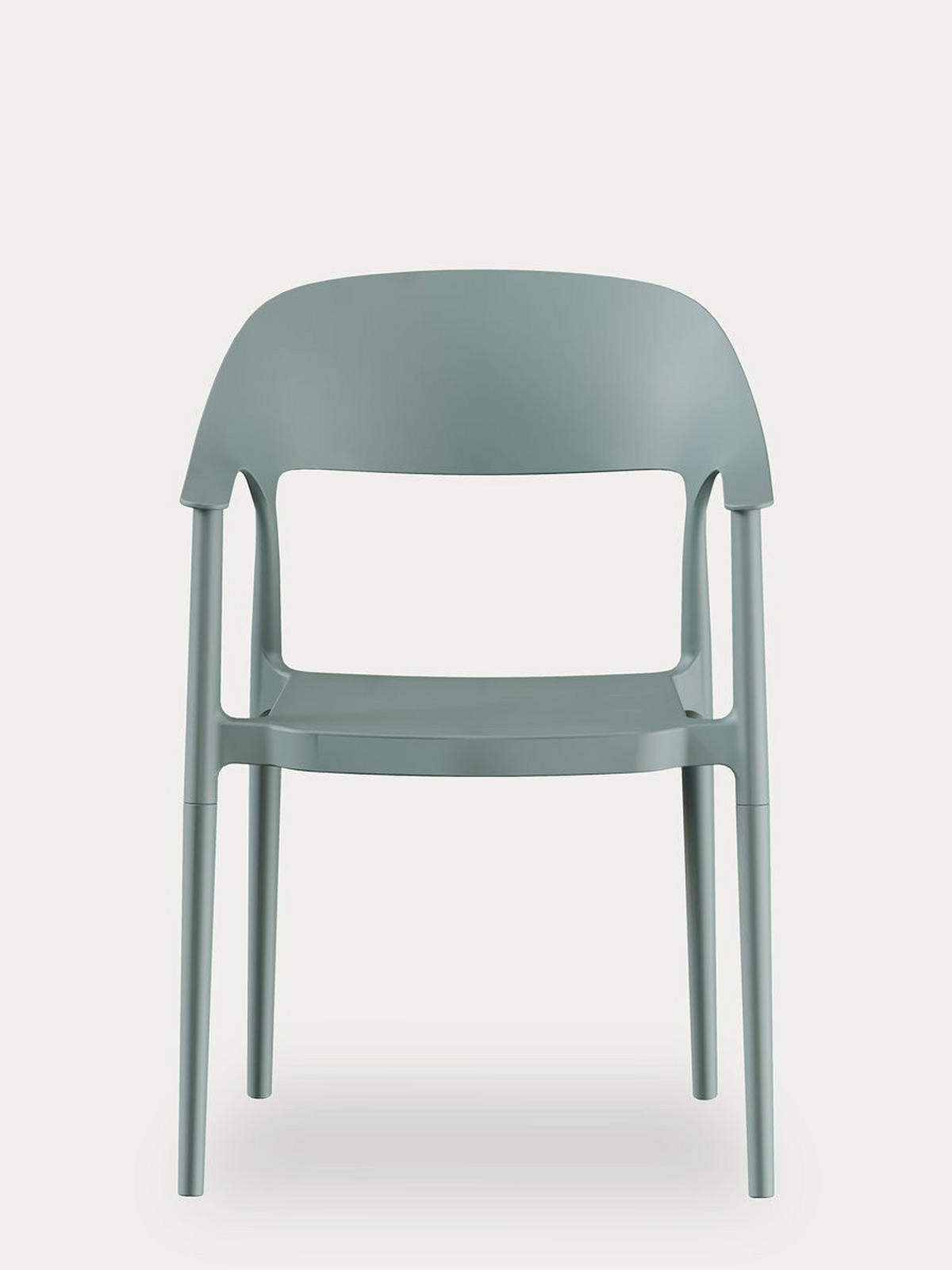 STUHL Brunel Grün 57.5 cm x 83 cm - Grün, Kunststoff (57/83/53cm) - Kenay Home