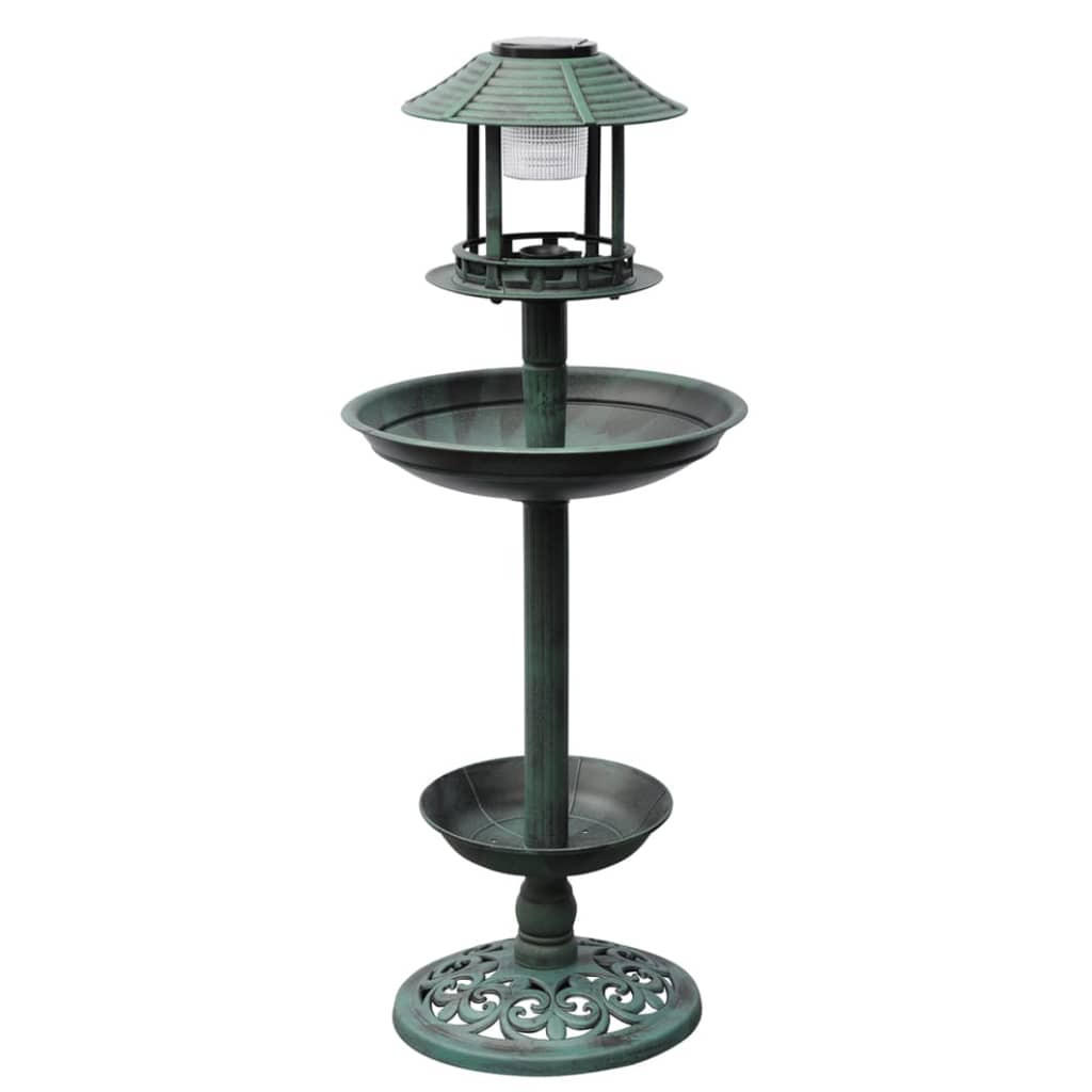 vidaXL Vogelbad/Futterstation Grün 39x97x39 cm