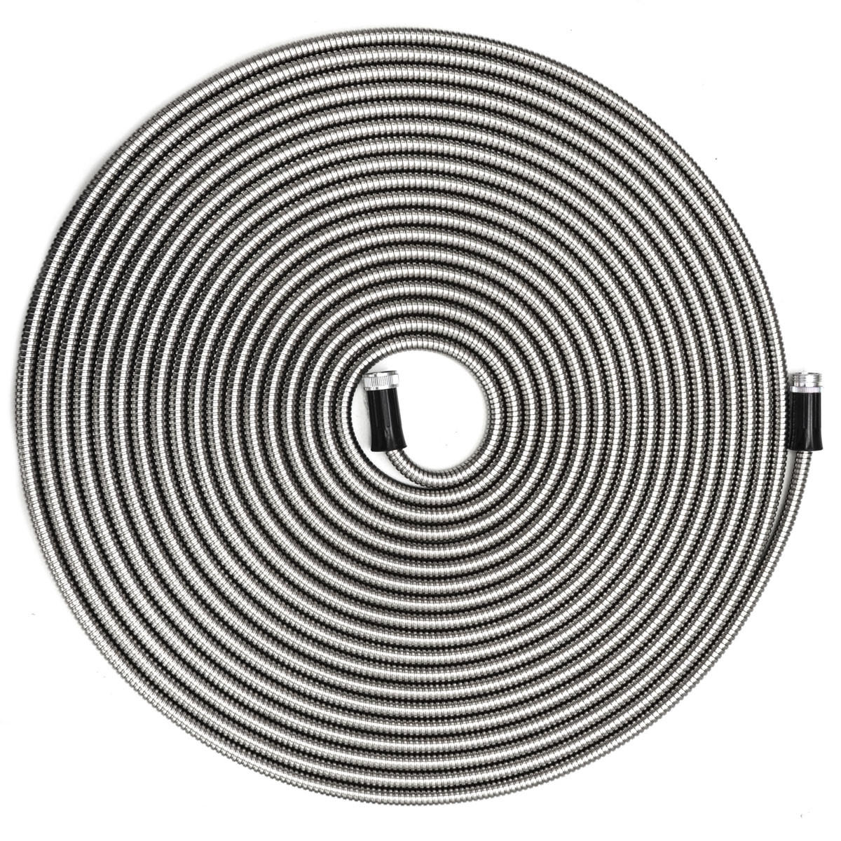 EDELSTAHL-GARTENSCHLAUCH 30 m - Silberfarben, Metall (3000cm) - eyepower