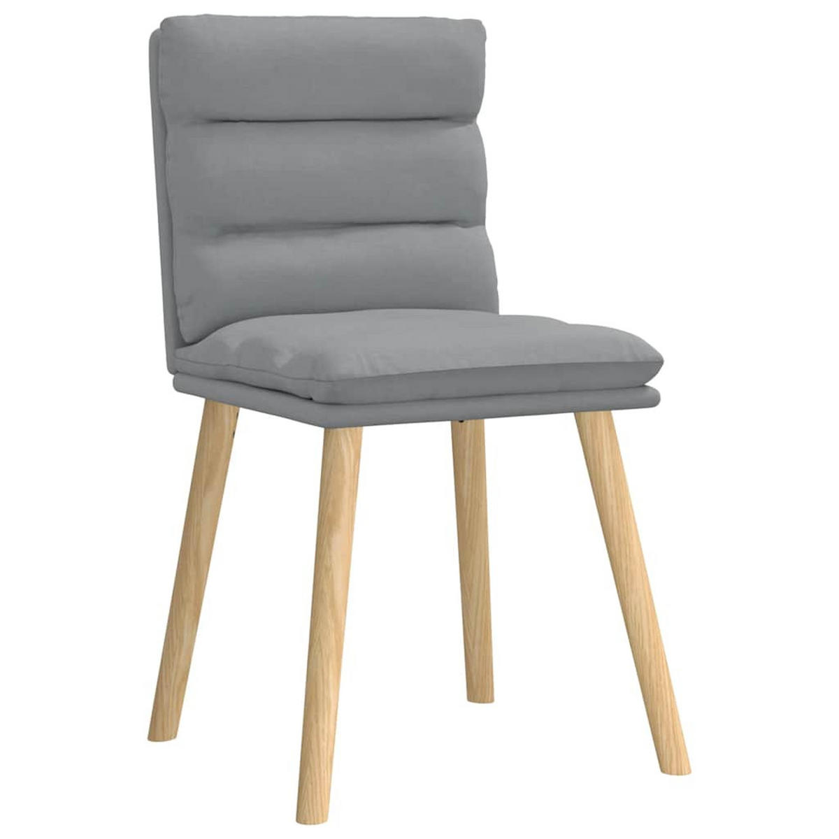 ESSZIMMERSTÜHLE 2 Stk. Hellgrau Stoff 45*54*86cm - Hellgrau, Metall (45/86/54cm) - ZMH