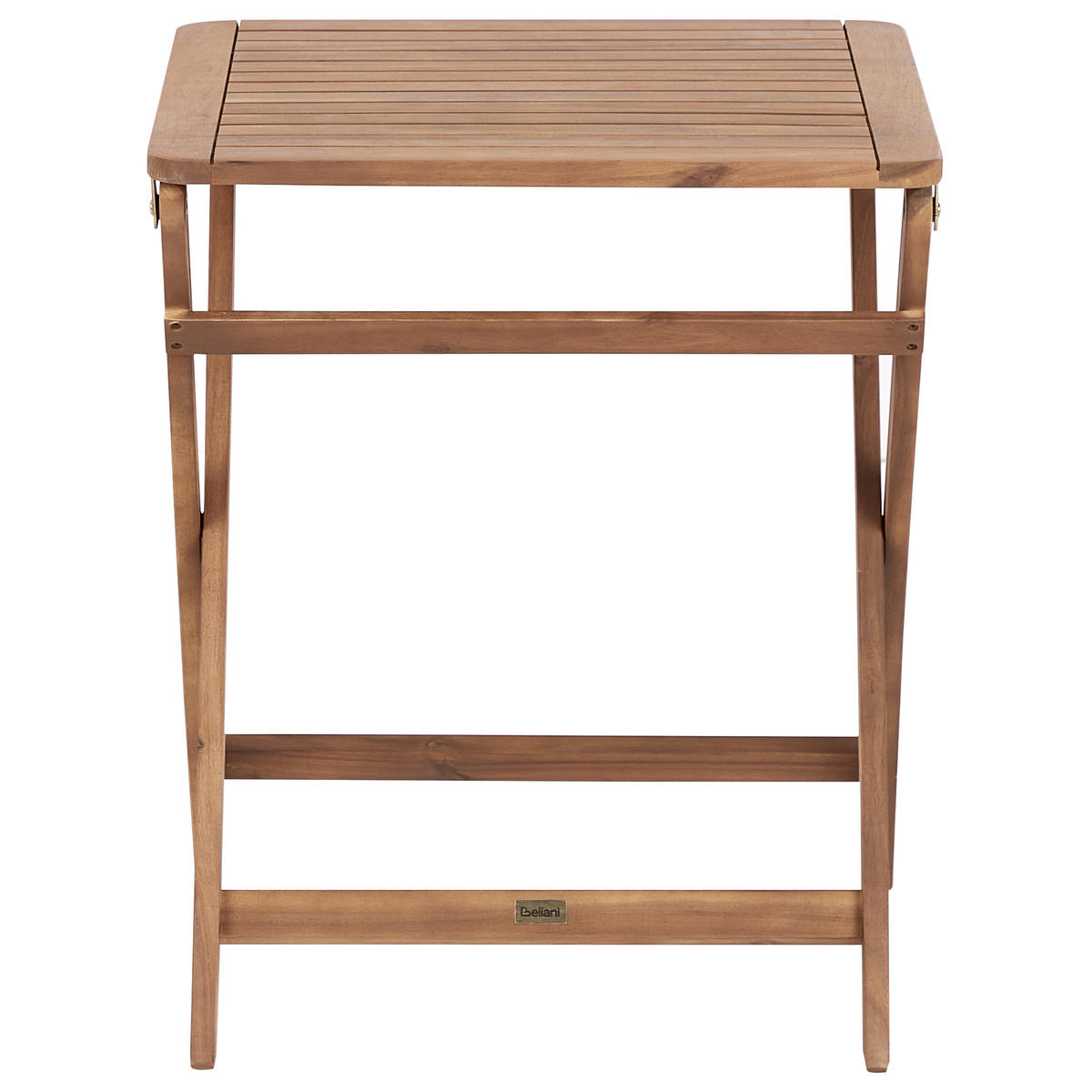 BEISTELLTISCH Heller Holzfarbton Paraggi - Hellbraun, Holz (60/60/72cm) - Beliani