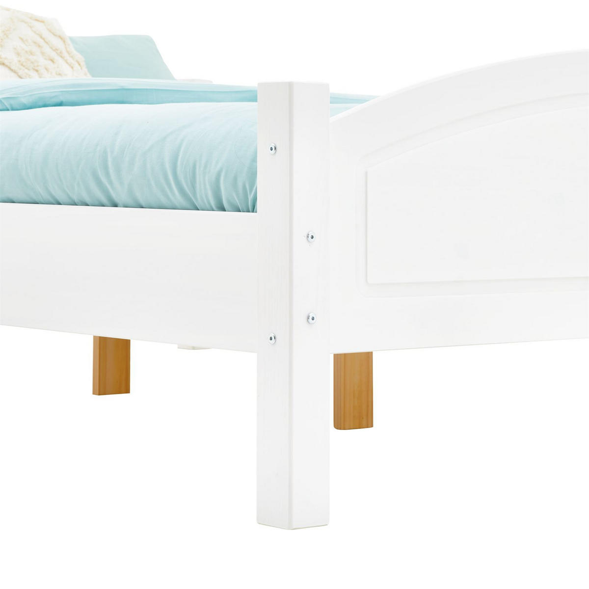 MASSIVHOLZBETT FLIMS 140x190 cm weiß - Weiß, Holz (140/190cm) - IDIMEX