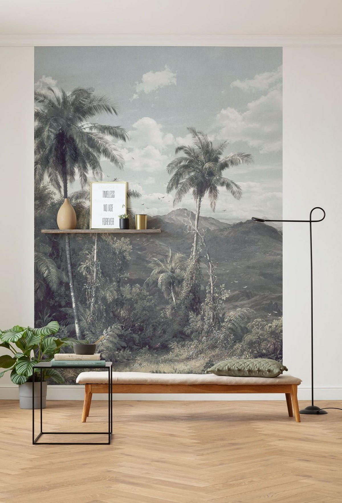 FOTOTAPETE Landschaft 200 x 280 cm - Grün, Papier (200/280cm) - Sanders & Sanders