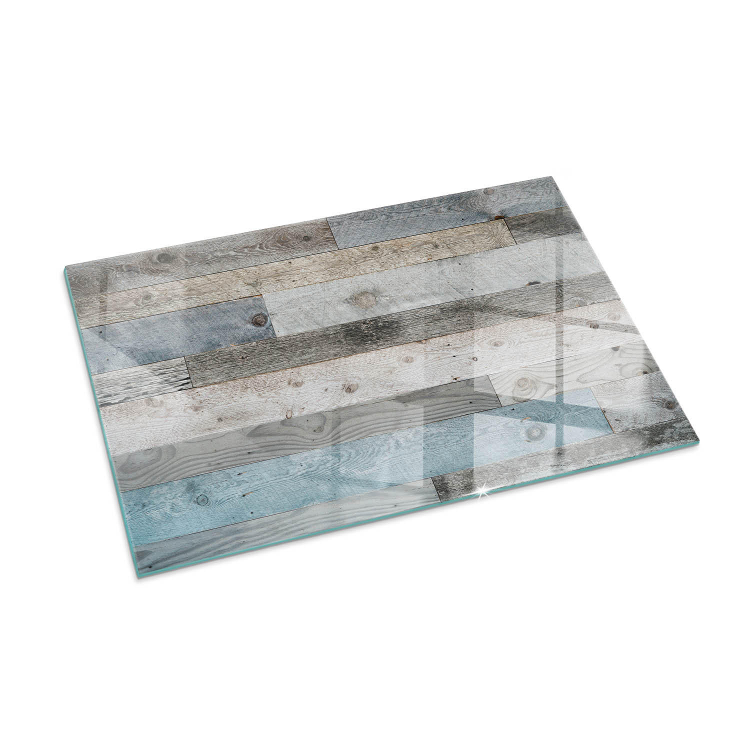 GLASPLATTE für Kamin 100x70 cm Grau - Grau, Glas (100/70/0.4cm) - ArtPrintCave